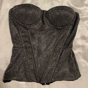sparkly corset top